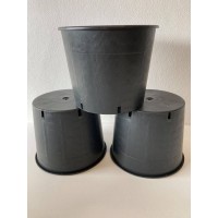 Heavy Duty 15 Litre Plant Pots / Container Pots x5